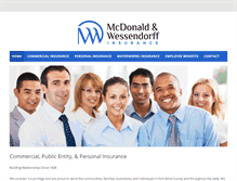 Tablet Screenshot of mcwess-insurance.com